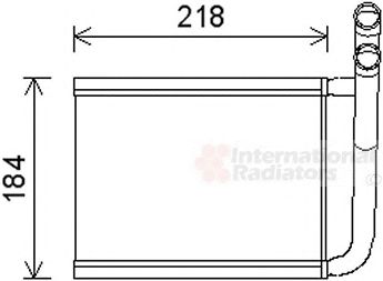 VAN WEZEL 83006166 -  Теплообменник, отопление салона
